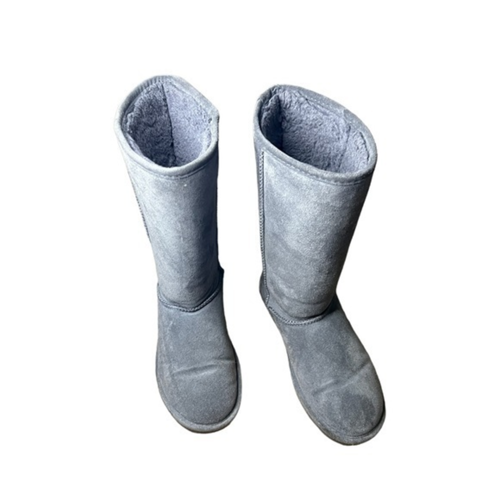 Bearpaw Women's Cold Weather Emma‎ Tall Suede Boot Gray Size 10